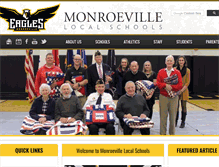 Tablet Screenshot of monroevilleschools.org